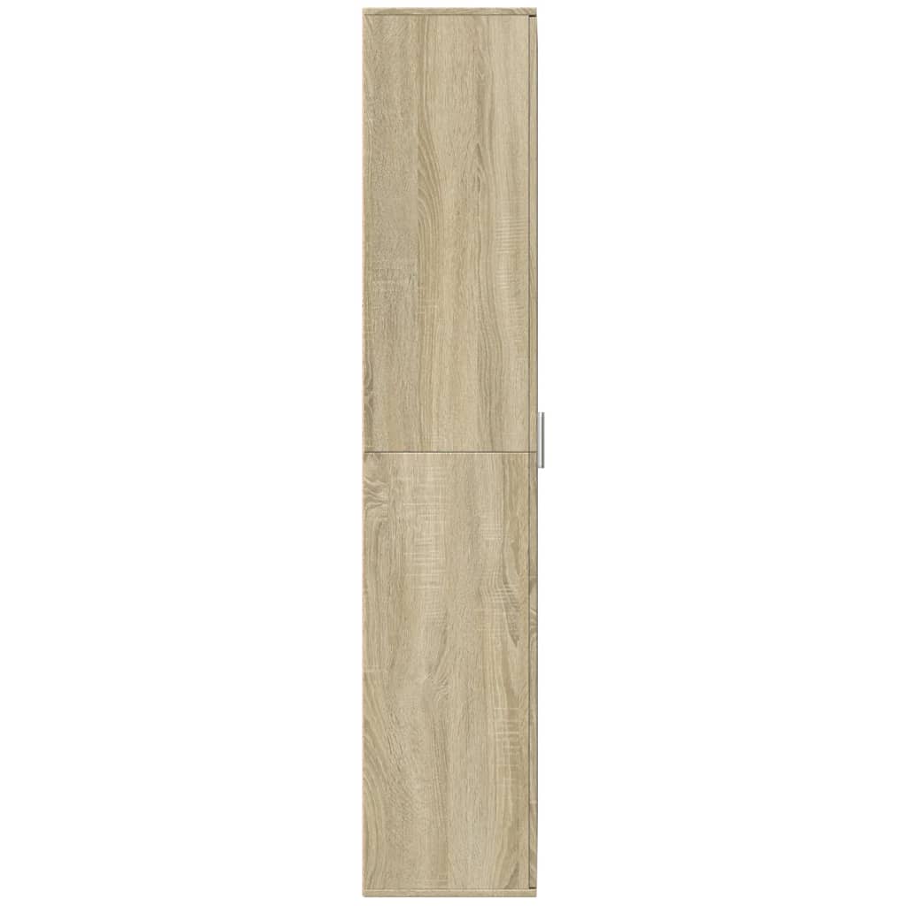 Credenza Rovere Sonoma 70x35x180 cm in Legno Multistrato