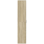 Credenza Rovere Sonoma 70x35x180 cm in Legno Multistrato