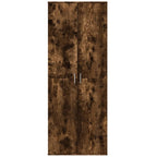 Credenza Rovere Fumo 70x35x180 cm in Legno Multistrato