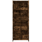 Credenza Rovere Fumo 70x35x180 cm in Legno Multistrato