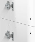 Credenza Bianca 60x35x180 cm in Legno Multistrato