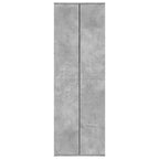 Credenza Grigio Cemento 60x35x180 cm in Legno Multistrato