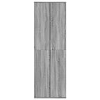 Credenza Grigio Sonoma 60x35x180 cm in Legno Multistrato