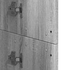 Credenza Grigio Sonoma 60x35x180 cm in Legno Multistrato