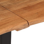 Panca 160 cm in Legno Massello di Acacia e Acciaio