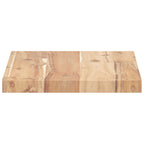 Mensole da Parete 2 pz 60x20x2 cm Legno Acacia Non Trattato