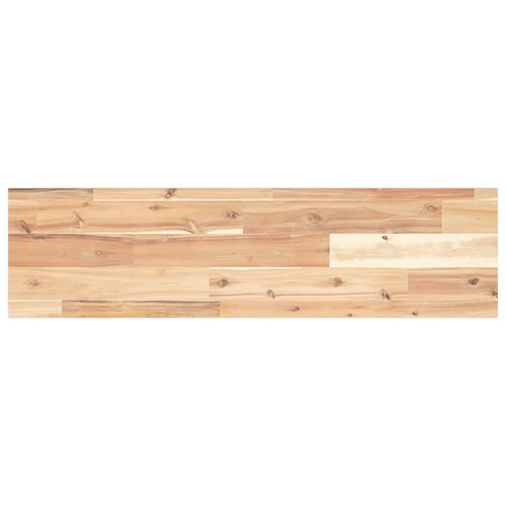 Mensole da Parete 4 pz 80x20x2 cm Legno Acacia Non Trattato