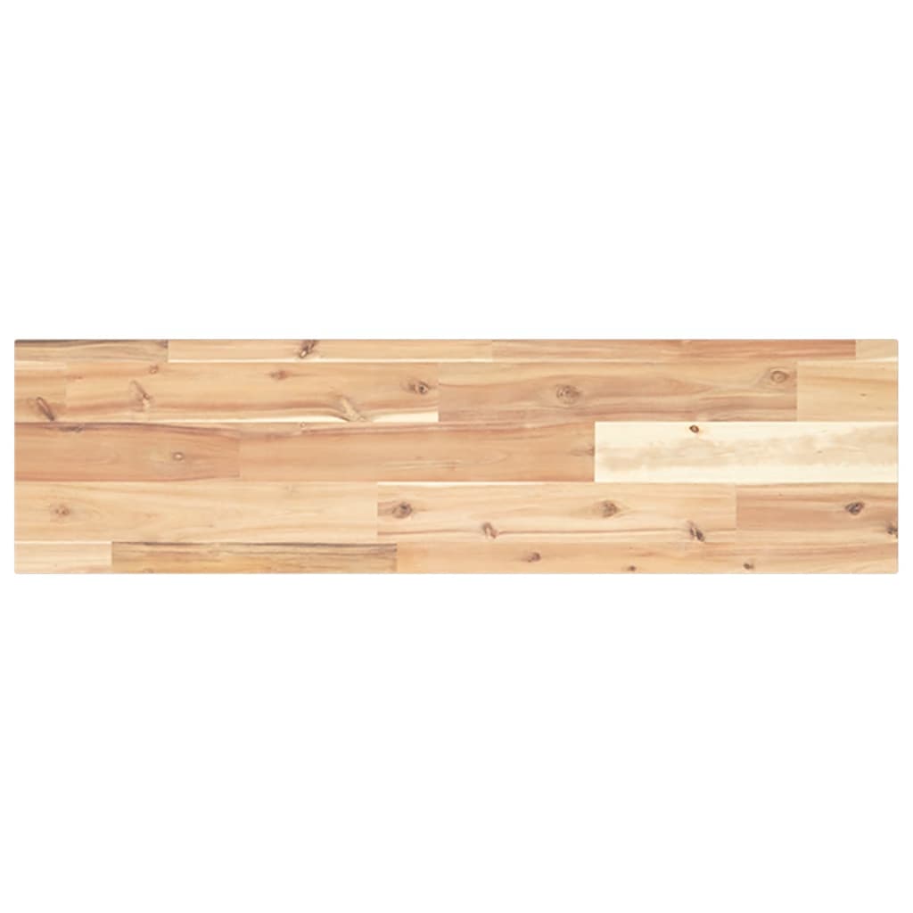 Mensole da Parete 2 pz 100x20x2 cm Legno Acacia Non Trattato