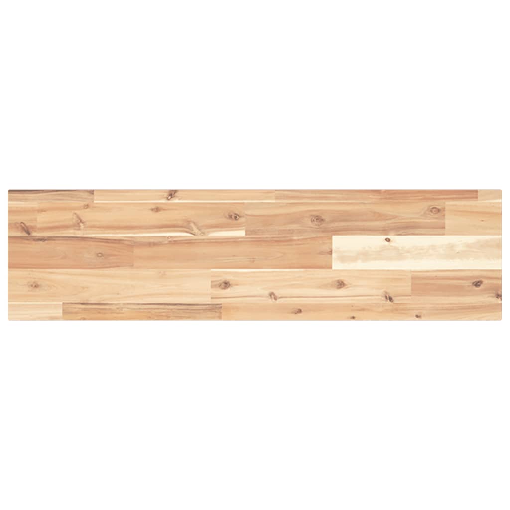 Mensole da Parete 4 pz 100x20x2 cm Legno Acacia Non Trattato