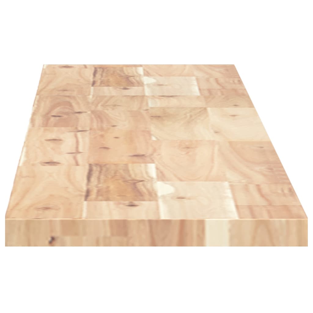 Mensole da Parete 2 pz 120x20x2 cm Legno Acacia Non Trattato