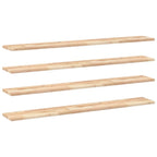 Mensole da Parete 4 pz 120x20x2 cm Legno Acacia Non Trattato