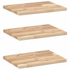 Mensole da Parete 3 pz 40x30x2 cm Legno Acacia Non Trattato
