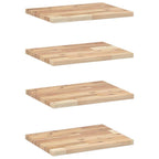 Mensole da Parete 4 pz 40x30x2 cm Legno Acacia Non Trattato