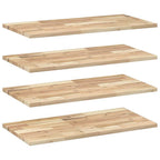 Mensole da Parete 4 pz 60x40x2 cm Legno Acacia Non Trattato