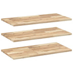Mensole da Parete 3 pz 80x40x2 cm Legno Acacia Non Trattato