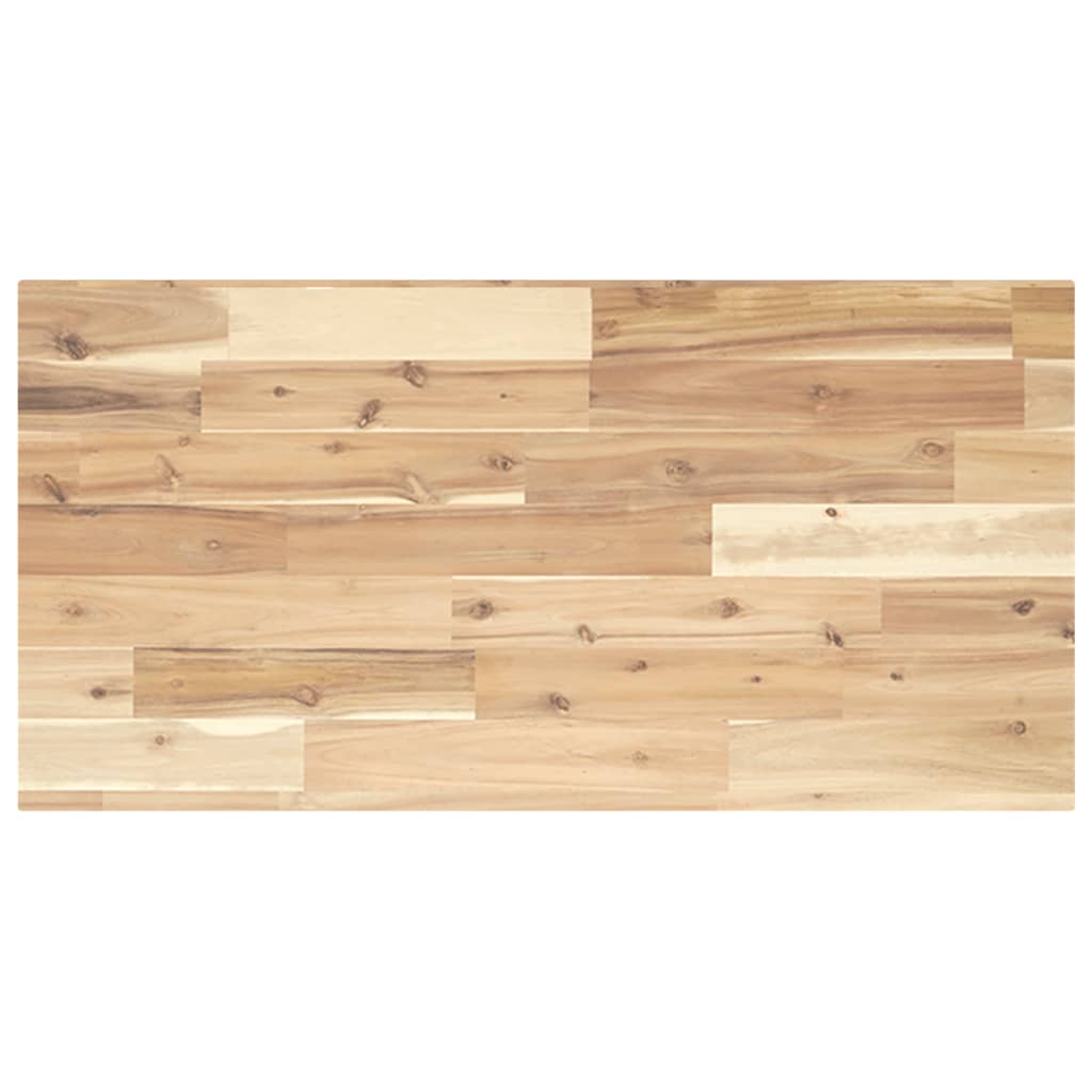 Mensole da Parete 2 pz 100x40x2 cm Legno Acacia Non Trattato