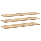 Mensole da Parete 3 pz 160x40x2 cm Legno Acacia Non Trattato