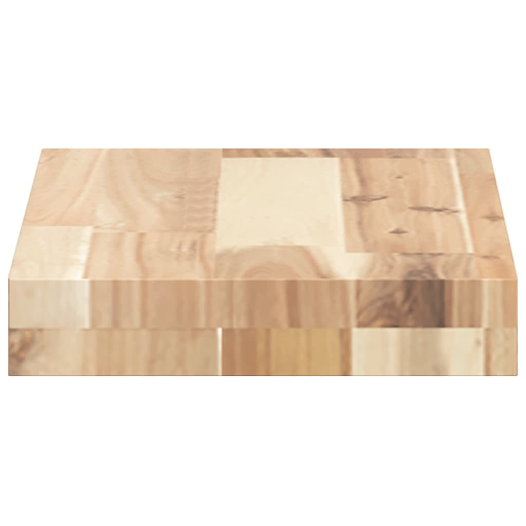 Mensole da Parete 3 pz 60x20x4 cm Legno Acacia Non Trattato
