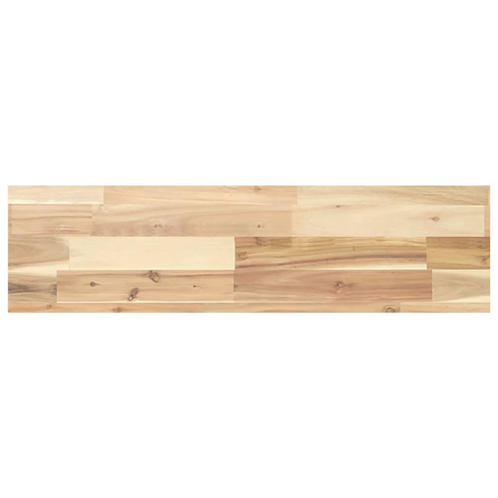Mensole da Parete 2 pz 100x20x4 cm Legno Acacia Non Trattato