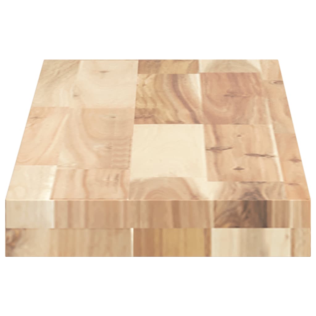 Mensole da Parete 3 pz 100x20x4 cm Legno Acacia Non Trattato