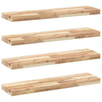 Mensole da Parete 4 pz 100x20x4 cm Legno Acacia Non Trattato