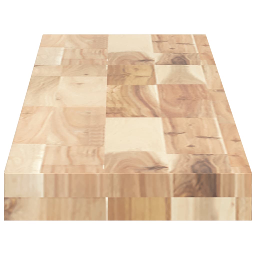 Mensole da Parete 4 pz 120x20x4 cm Legno Acacia Non Trattato