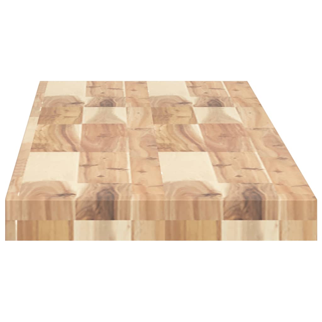 Mensole da Parete 2 pz 140x30x4 cm Legno Acacia Non Trattato