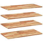 Mensole da Parete 4 pz 100x40x2 cm Legno Acacia Rifinito a Olio