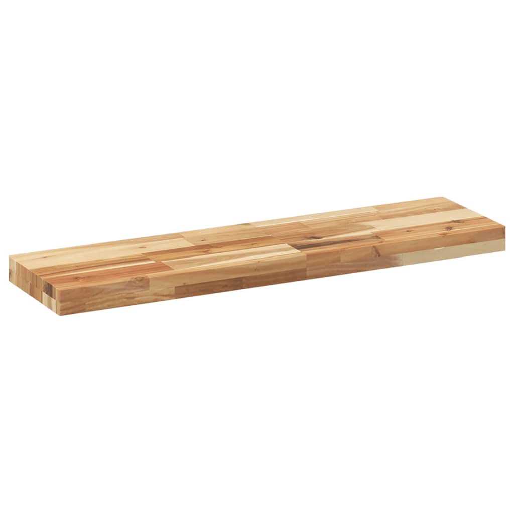 Mensole da Parete 3 pz 80x20x4 cm Legno Acacia Rifinito a Olio