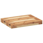 Mensole da Parete 4 pz 40x30x4 cm Legno Acacia Rifinito a Olio