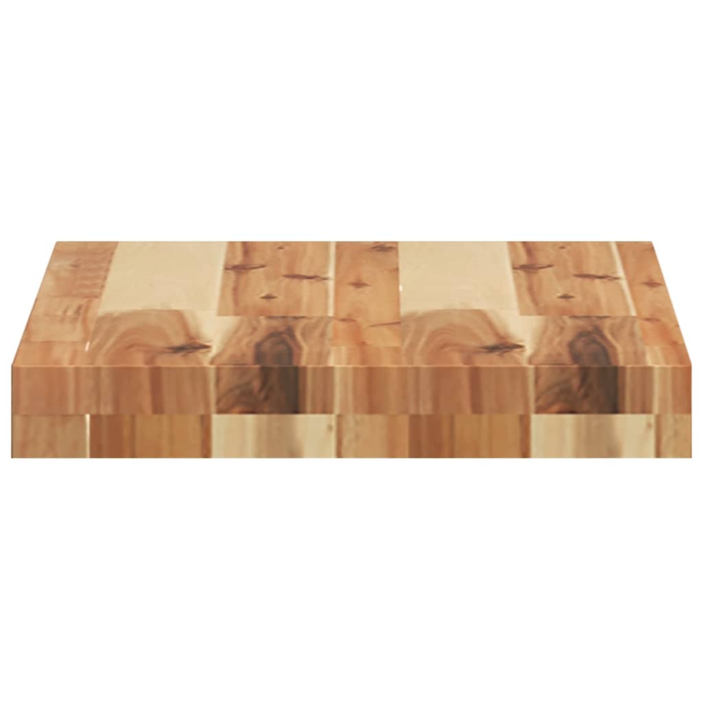 Mensole da Parete 4 pz 40x30x4 cm Legno Acacia Rifinito a Olio