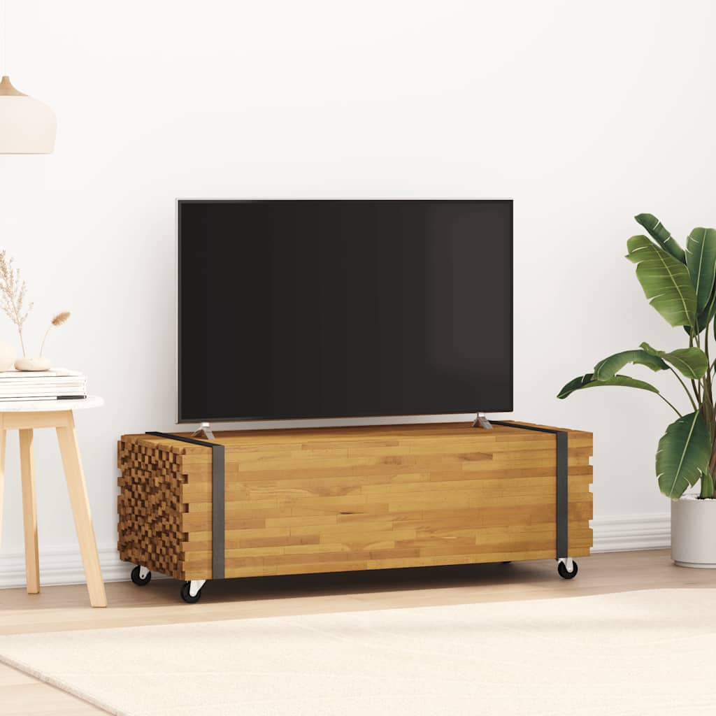 Tavolino da Salotto 110x45x35 cm in Legno Massello di Teak