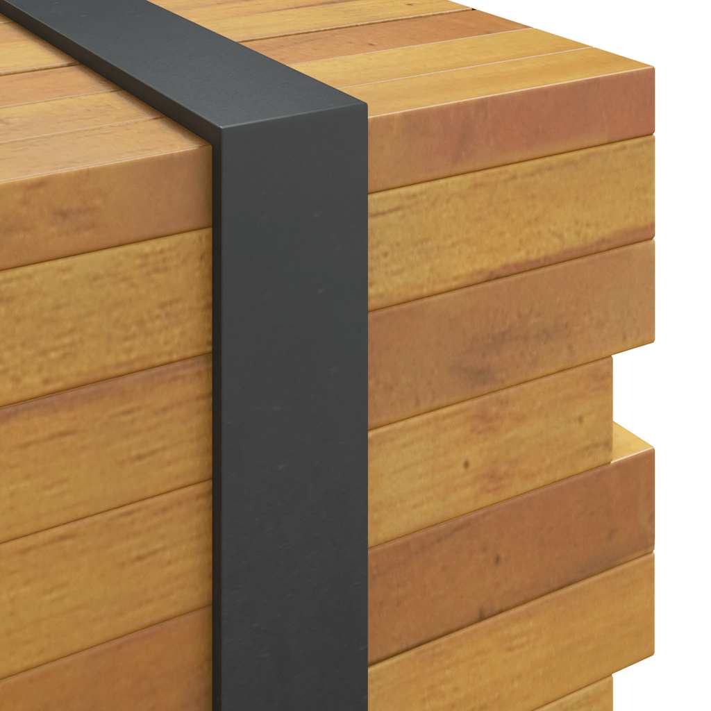 Tavolino da Salotto 110x45x35 cm in Legno Massello di Teak