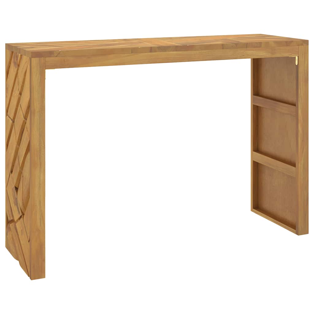Tavolo Consolle 110x35x75 cm in Legno Massello di Teak