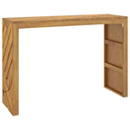 Tavolo Consolle 110x35x75 cm in Legno Massello di Teak
