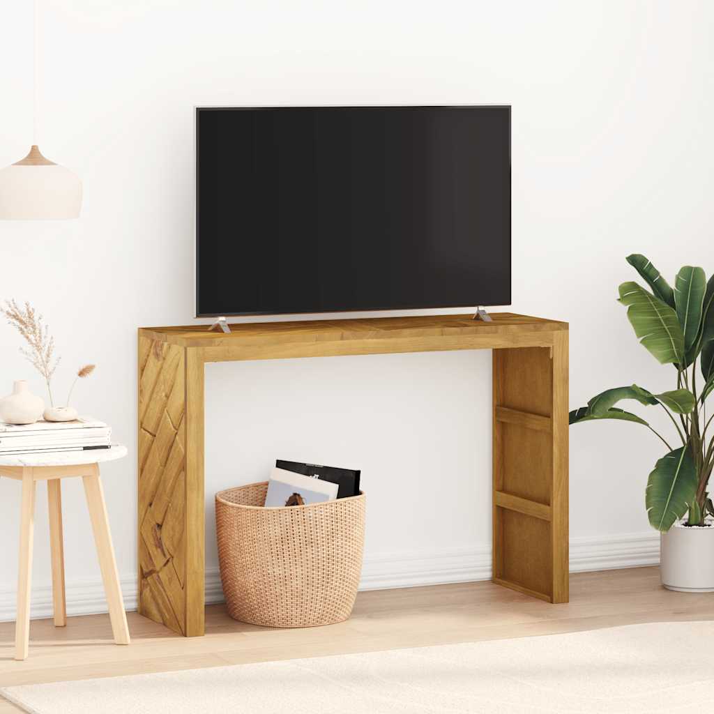 Tavolo Consolle 110x35x75 cm in Legno Massello di Teak