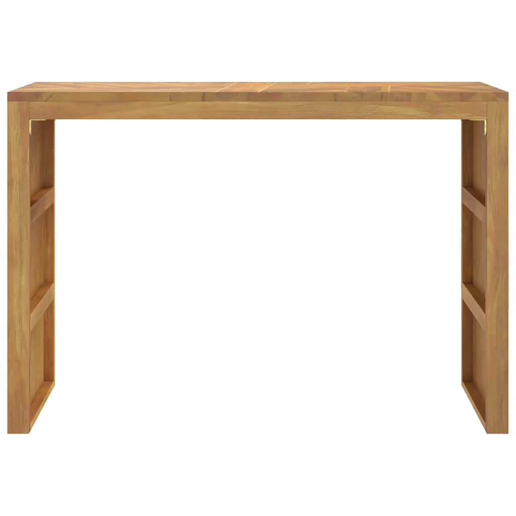 Tavolo Consolle 110x35x75 cm in Legno Massello di Teak