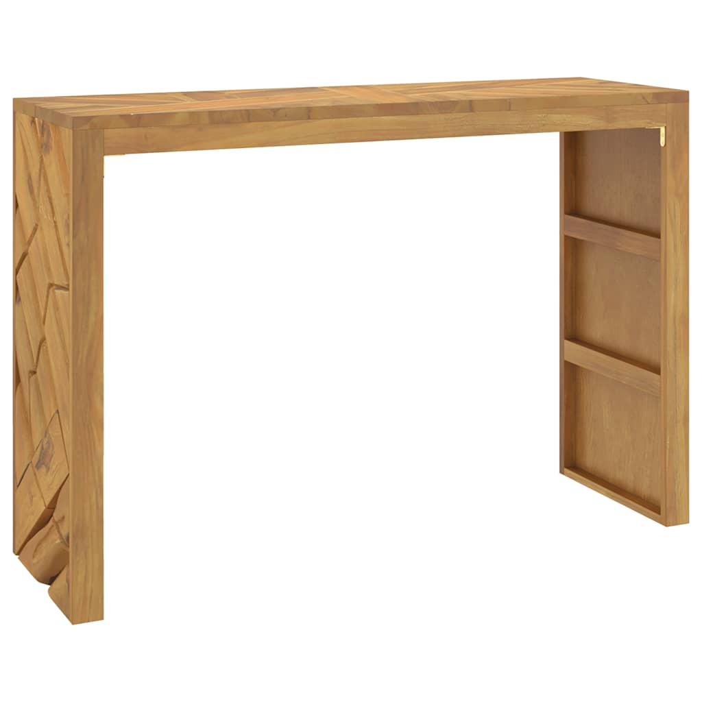 Tavolo Consolle 110x35x75 cm in Legno Massello di Teak