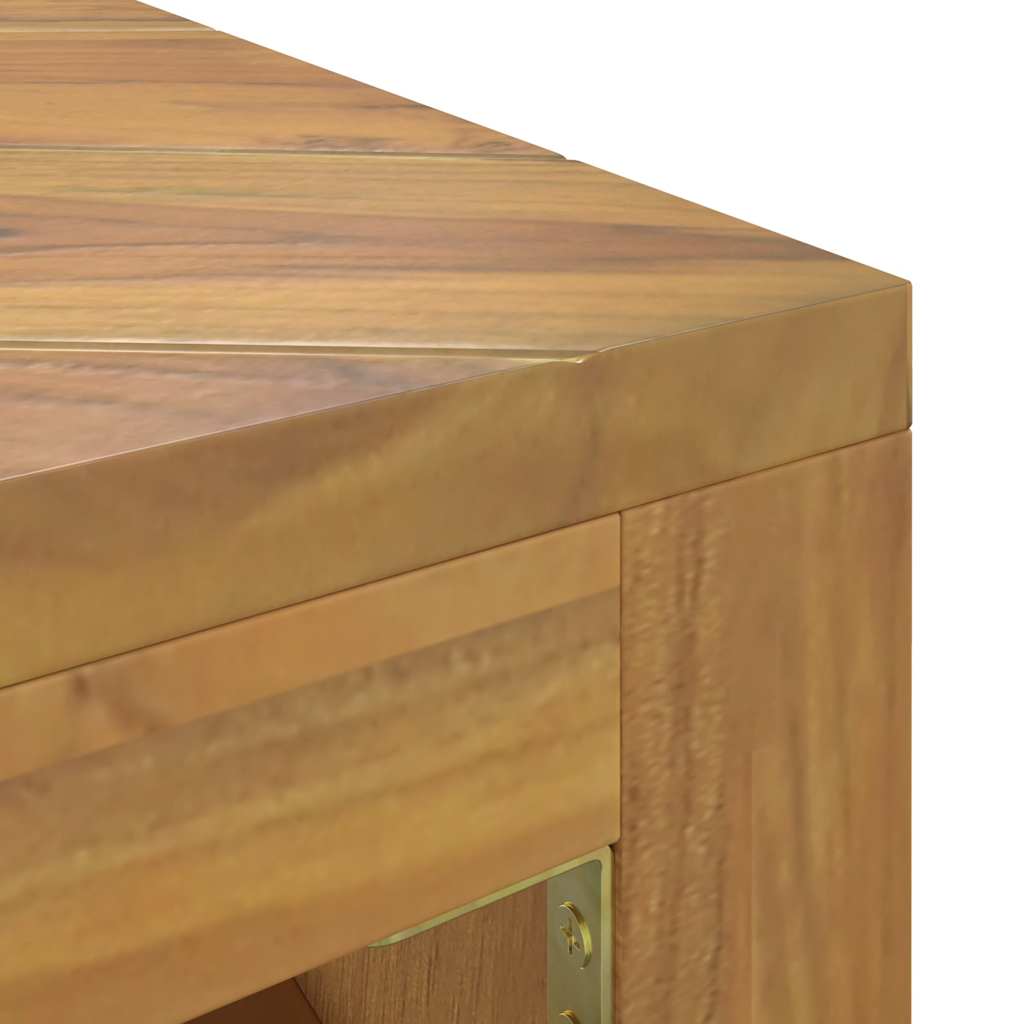 Tavolino da Salotto 110x60x38 cm in Legno Massello di Teak