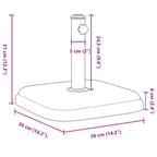 Base per Ombrellone per Pali Ø32/35/38 mm 11 kg Rotonda