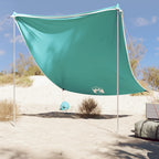 Baldacchino da Spiaggia con Ancore per la Sabbia 214x236 cm