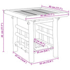 Tavolino 45x45x45 cm in Bambù