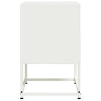 Comodini 2 pz Bianchi 36x39x60,5 cm in Acciaio