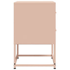 Comodini 2 pz Rosa 36x39x60,5 cm in Acciaio