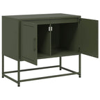 Mobile TV Verde Oliva 68,5x39x60,5 cm in Acciaio
