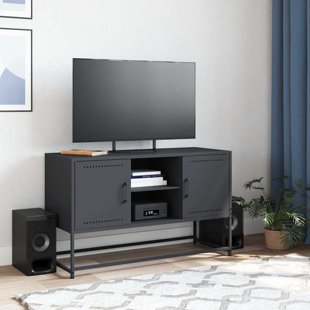 Mobile TV Antracite 100,5x39x60,5 cm in Acciaio