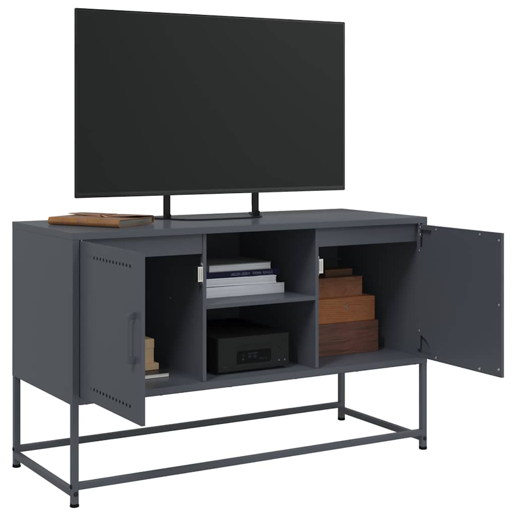 Mobile TV Antracite 100,5x39x60,5 cm in Acciaio