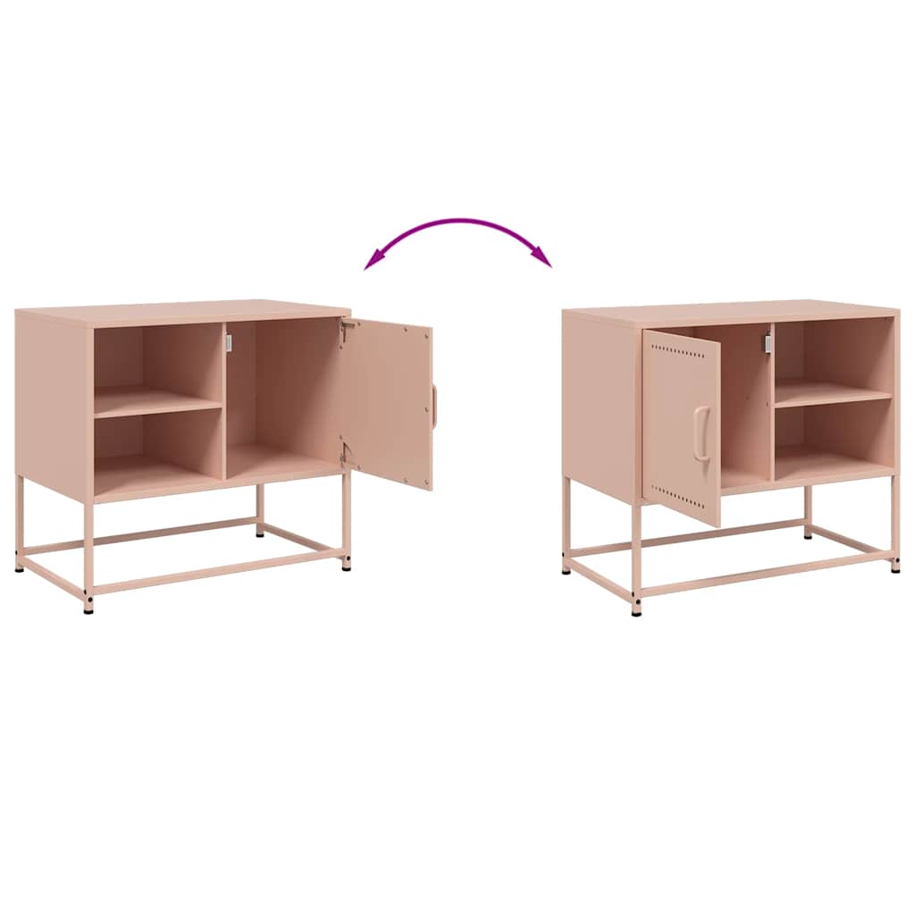 Mobile TV Rosa 68x39x60,5 cm in Acciaio