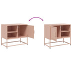 Mobile TV Rosa 68x39x60,5 cm in Acciaio
