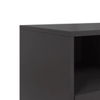 Mobile TV Nero 68x39x60,5 cm in Acciaio